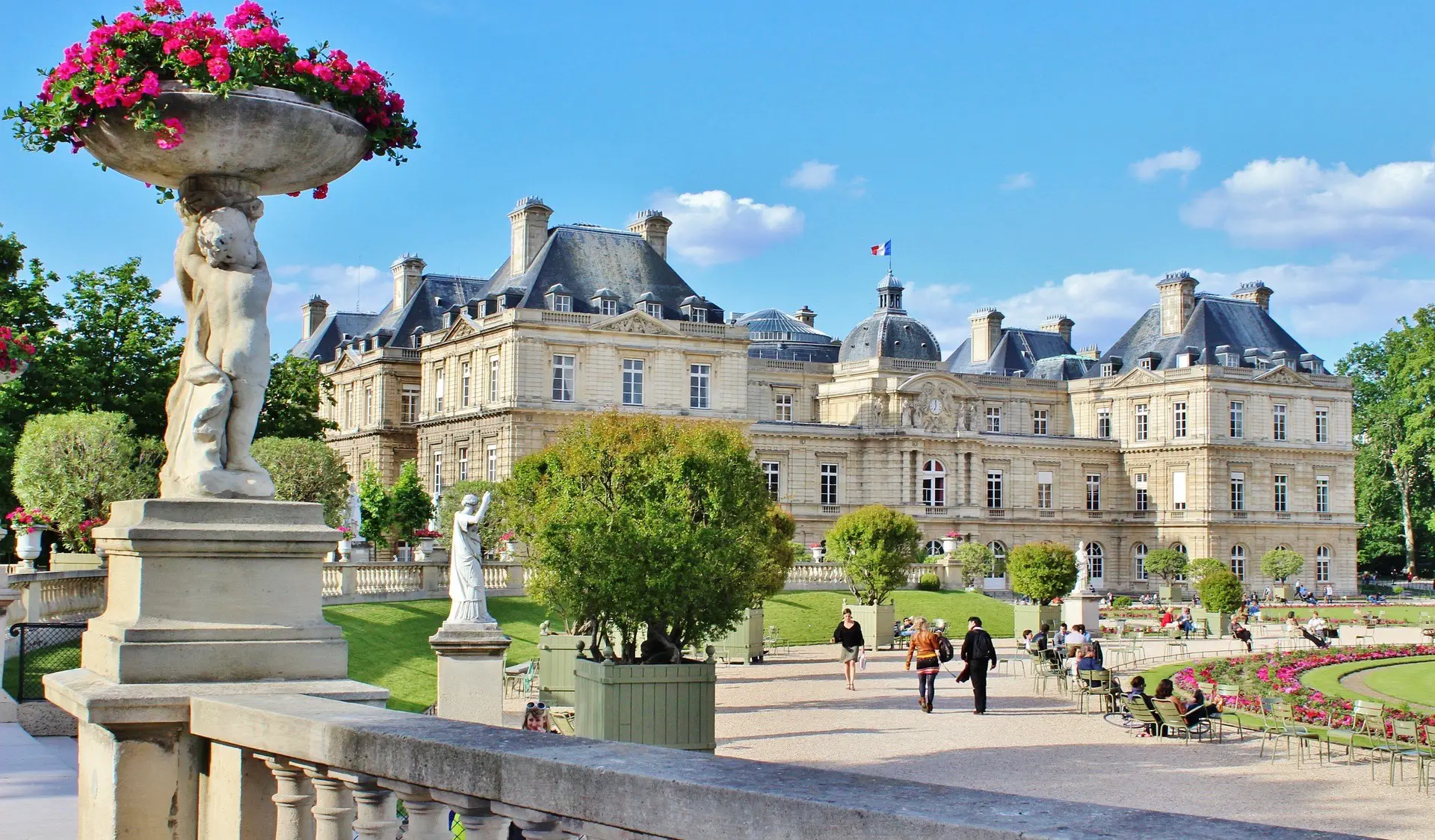 The Gardens of Luxembourg in Paris