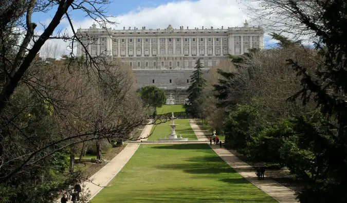 the royal palace in madrid, spain