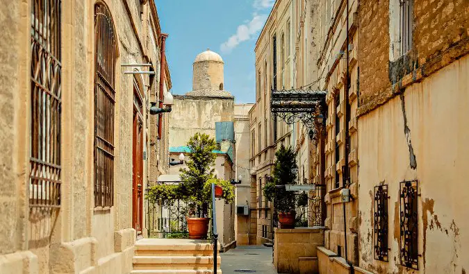 pretty streets in Baku, Azerbaijan