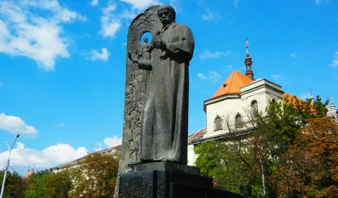gorgeous statue in Ukraine