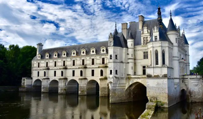 Azay le Rideau chateau in France