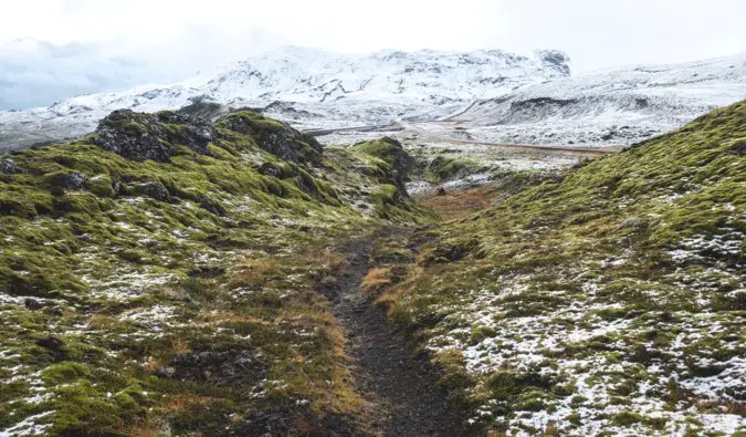 a hiking trail in Reykjavik