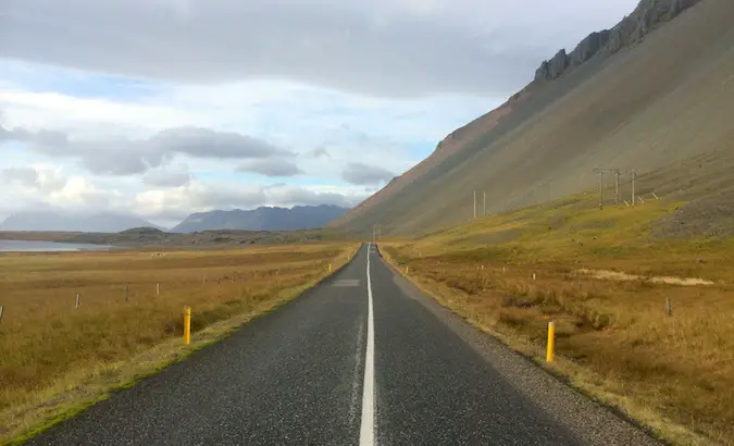 long roads on Iceland