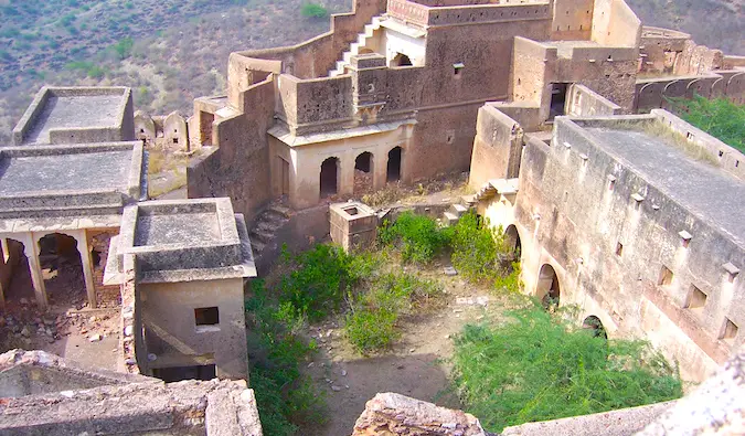 The ruins in Bundi, India on a sunny day