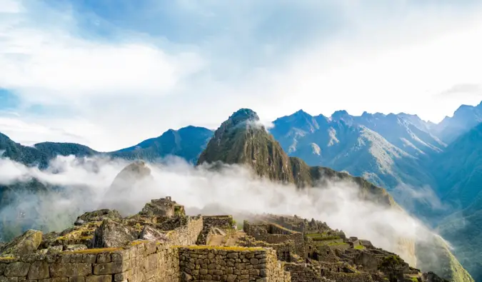 The sweeping view of Machu Picchu and Huayna Picchu