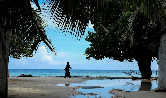 A local Muslim woman in the Maldives