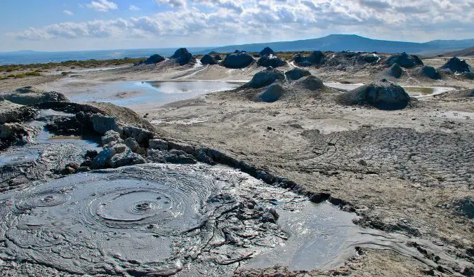 mud volcanoes in Azerbaijan