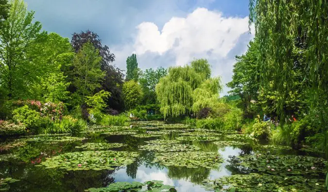 The famous ponds and gardens of painter Claude Monet in Giverny, France