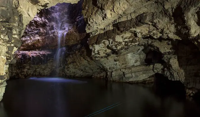 Smoo Cave waterfall – Durness, Scotland