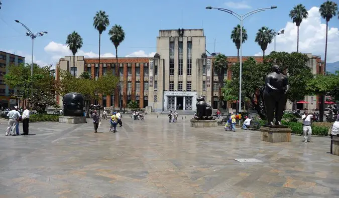 The spacious Plaza Botero in Medellin, Colombia