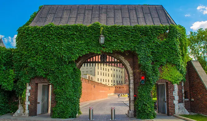the fortress wall in krakow