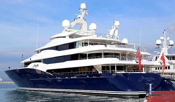 a luxurious yacht