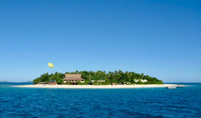The tiny island of Beachcomber in the Yasawa Islands in Fiji