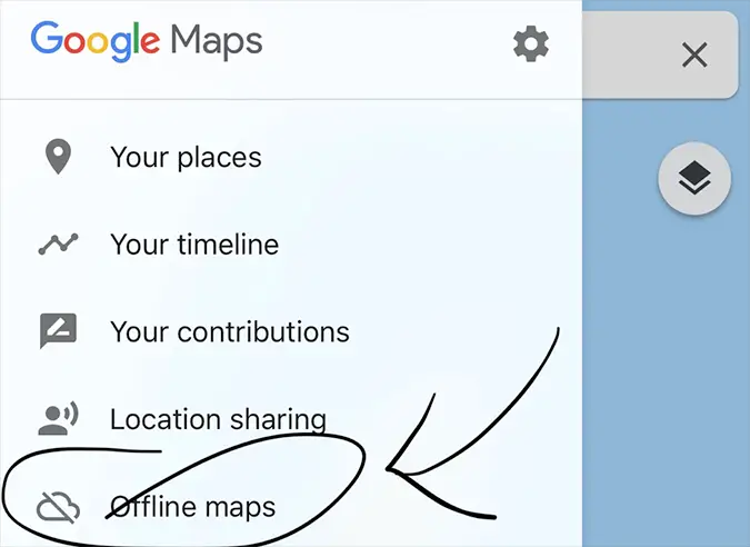 descargando mapas offline